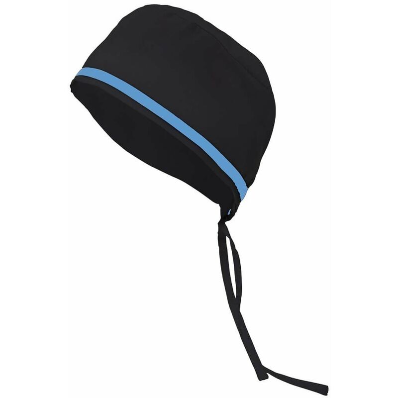 

Gorro sanitario con vivo de contraste Serie B534001 | Negro / Celeste