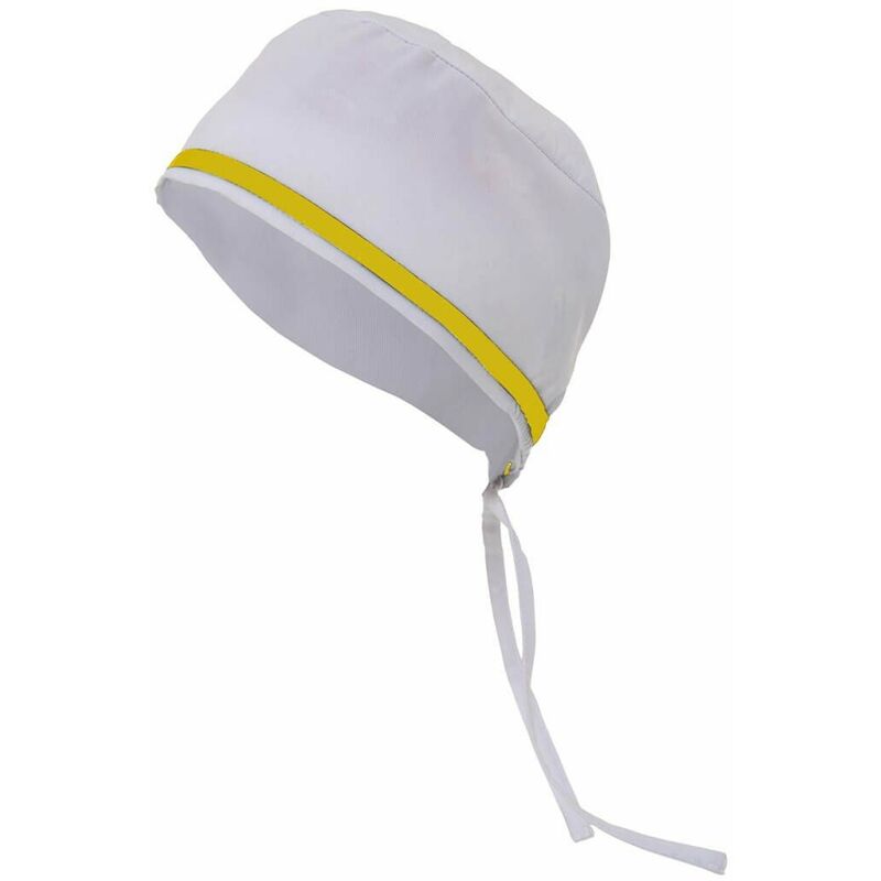 

Gorro sanitario con vivo de contraste Serie B534001 | Blanco / Amarillo