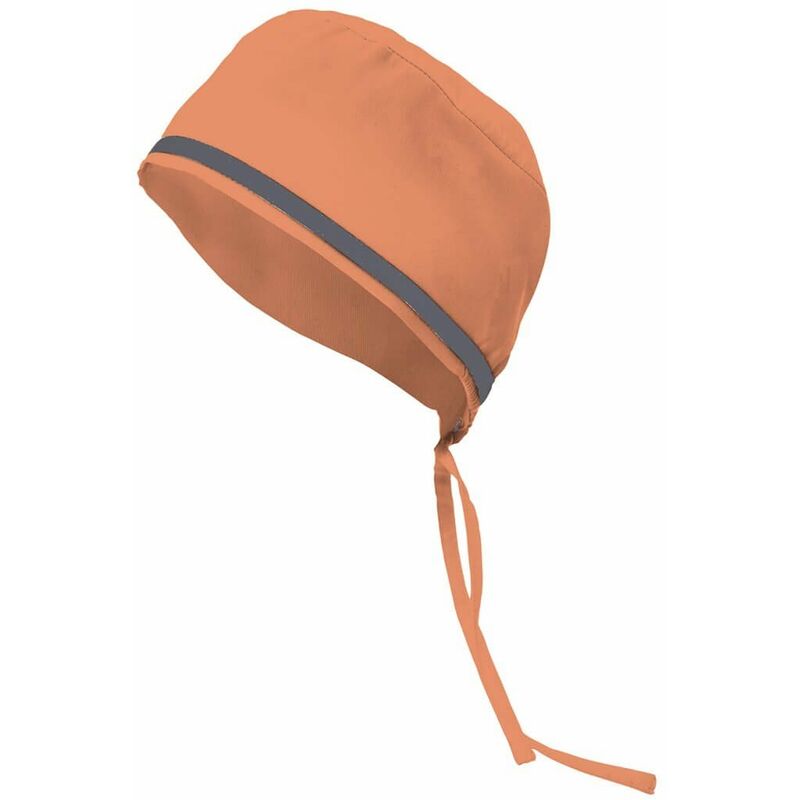 

Gorro sanitario con vivo de contraste Serie B534001 | Naranja claro / Gris