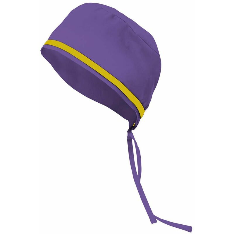 

Gorro sanitario con vivo de contraste Serie B534001 | Morado / Amarillo