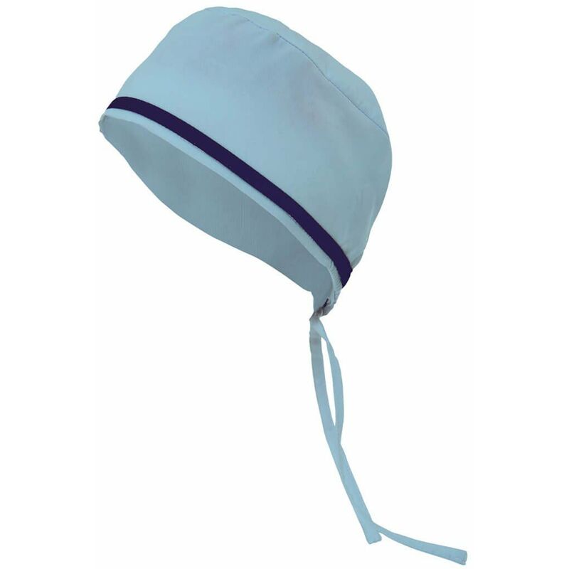 

Gorro sanitario con vivo de contraste Serie B534001 | Turquesa claro / Azul marino