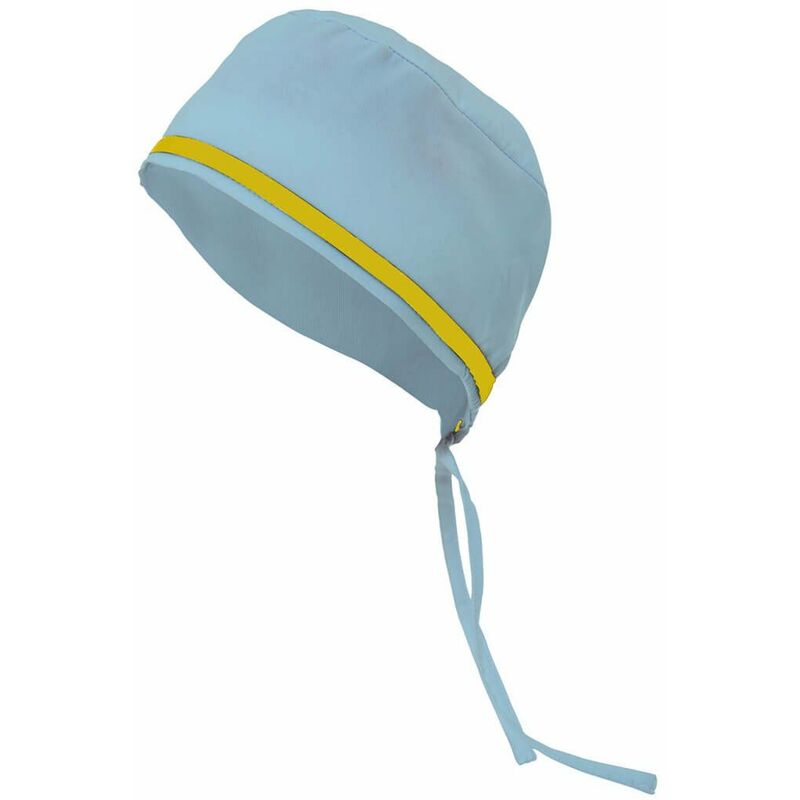 

Gorro sanitario con vivo de contraste Serie B534001 | Turquesa claro / Amarillo