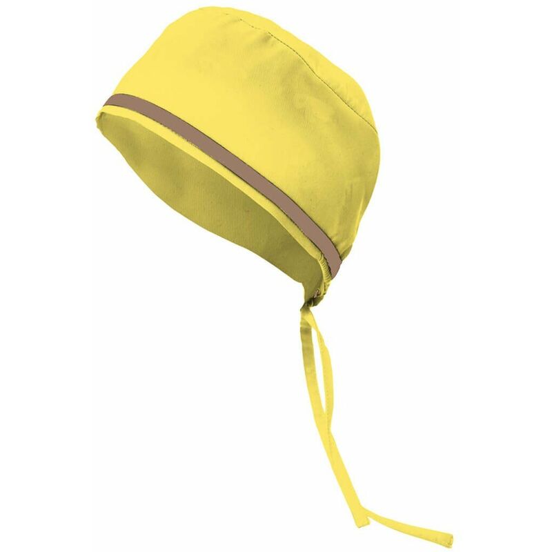 

Gorro sanitario con vivo de contraste Serie B534001 | Amarillo claro / Beige