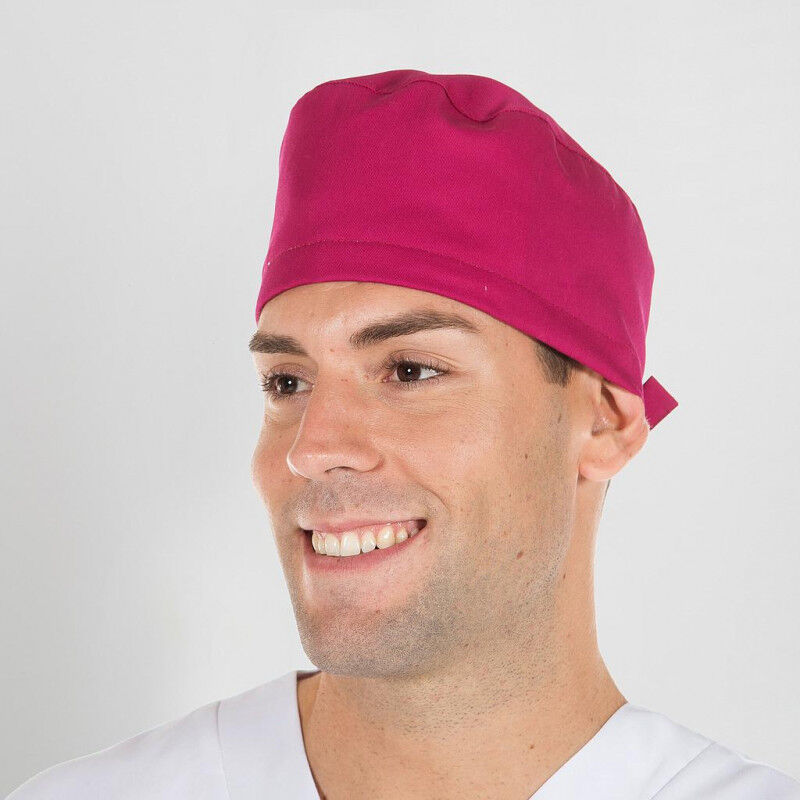 

Gorro de cirujano con tiras ajustables GARY'S colores lisos | Frambuesa