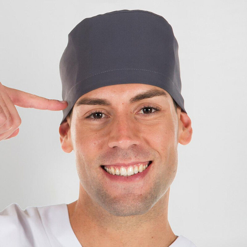 

Gorro de cirujano con tiras ajustables GARY'S colores lisos | Gris Marengo