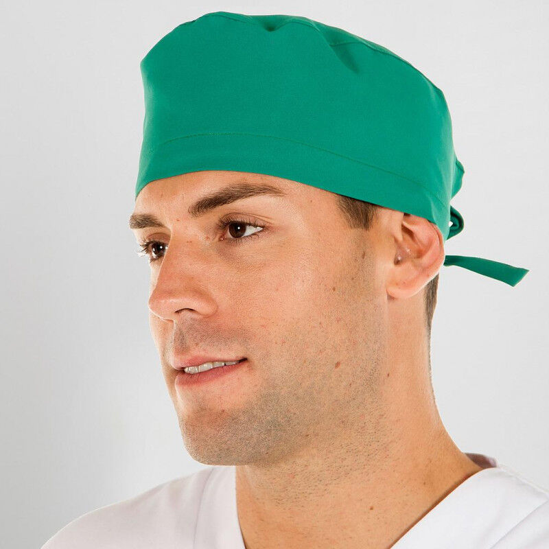 

Gorro de cirujano con tiras ajustables GARY'S colores lisos | Verde