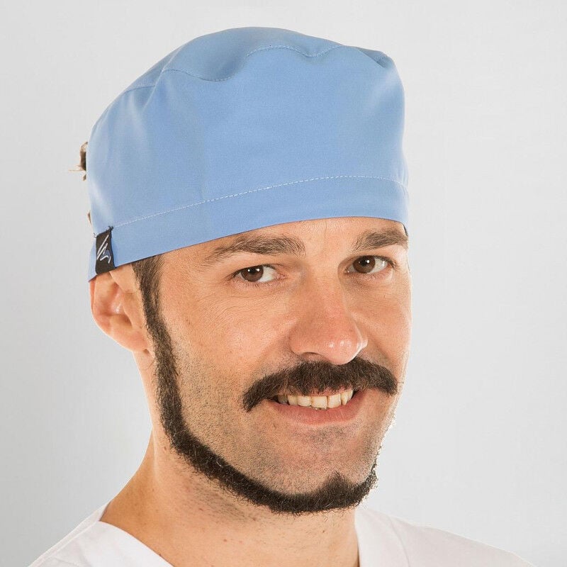 

Gorro de cirujano con tiras ajustables GARY'S colores lisos | Celeste