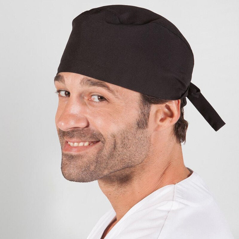 

Gorro de cirujano con tiras ajustables GARY'S colores lisos | Negro
