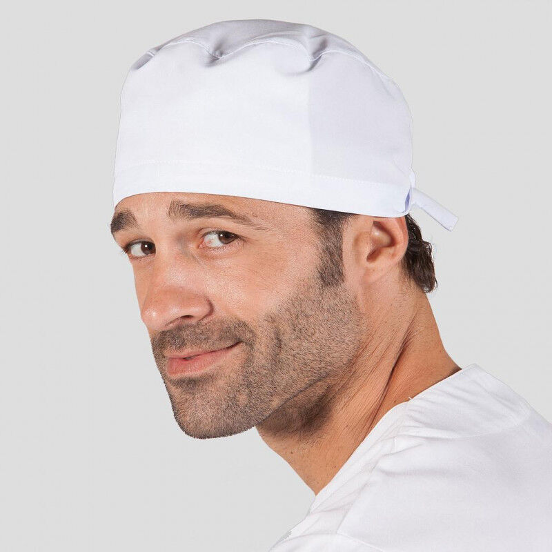 

Gorro de cirujano con tiras ajustables GARY'S colores lisos | Blanco