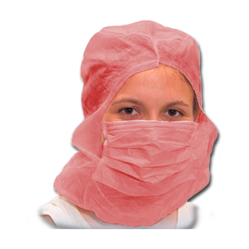 

Hiperlimpieza - 500 uds Gorro desechable integral mascarilla rojo