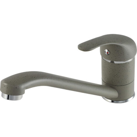 Gospo Küchenarmatur, schwarzer Wasserhahn, Einhebel-Armatur für Küche oder Badezimmer, Mischbatterie