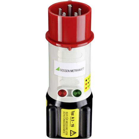 Gossen Metrawatt A3-16 Messadapter  CEE-Stecker 16 A 5polig - Buchse 4 mm