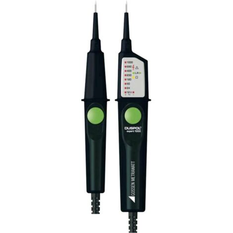 Gossen Metrawatt DUSPOL expert 1000 Tester di tensione a due poli CAT III 1000 V, CAT IV 600 V LED, Vibrazione, Acustic