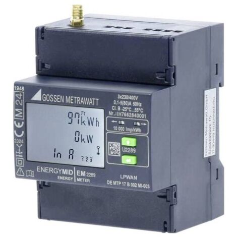 Gossen Metrawatt EM2289 U2289-V039 Compteur d'énergie triphasé 80 A conformité MID: oui 1 pc(s) Y631483