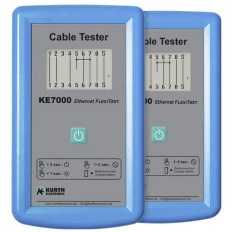 Gossen Metrawatt KE7000 Set Netzwerkprüfgerät Durchgang, Identifikation, Polarität, Unterbrechung