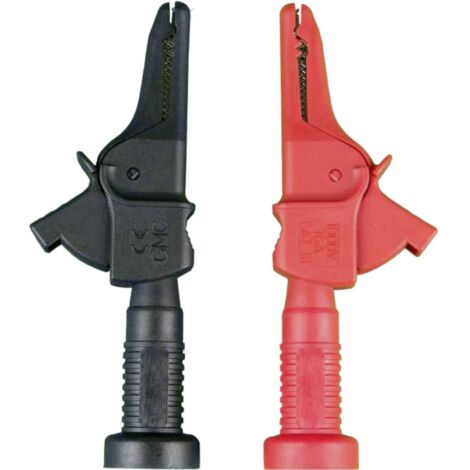 Gossen Metrawatt KY95-3 Kit morsetti a coccodrillo Z110J Presa 4mm CAT III 1000 V Nero, Rosso 1 pz.