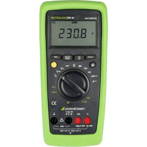 Gossen Metrawatt METRALINE DM 41 Multimètre étalonné (ISO) numérique CAT III 600 V, CAT IV 300 V Affichage (nombre de points): 4000 V604263