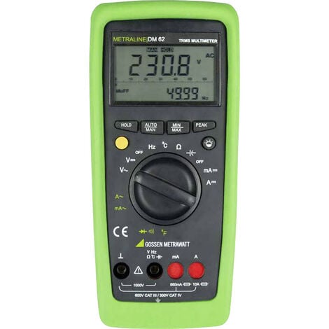 GMC Gossen Metrawatt METRALINE DM 62 Hand-Multimeter digital CAT III 600 V, CAT IV 300 V Anzeige (Coun