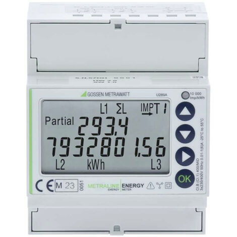 Gossen Metrawatt U289A METRALINE ENERGY Drehstromzähler mit Wandleranschluss digital MID-konform: