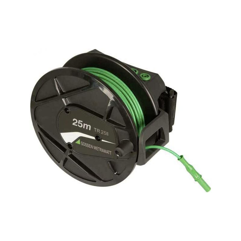 Enrouleur de câble TR25-II pour mesure de faible impédance et de mise à la terre, 25 m. Tambour de câble Gossen Metrawa