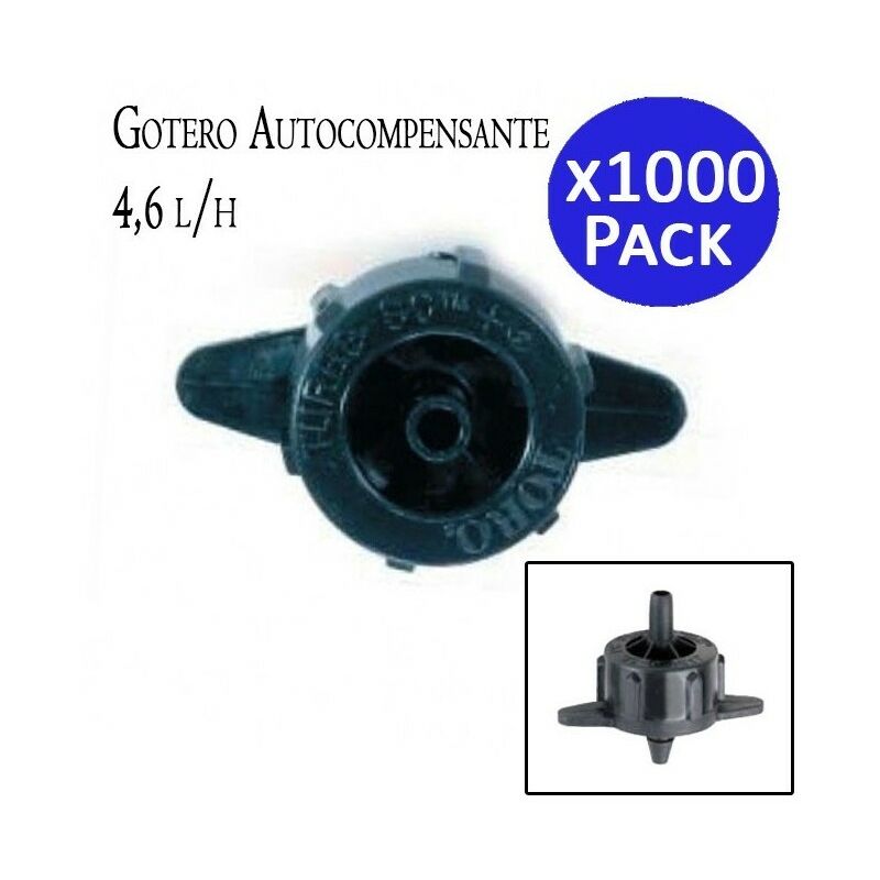 

Gotero autocompensante 4,6 l/h. 1000 unidades