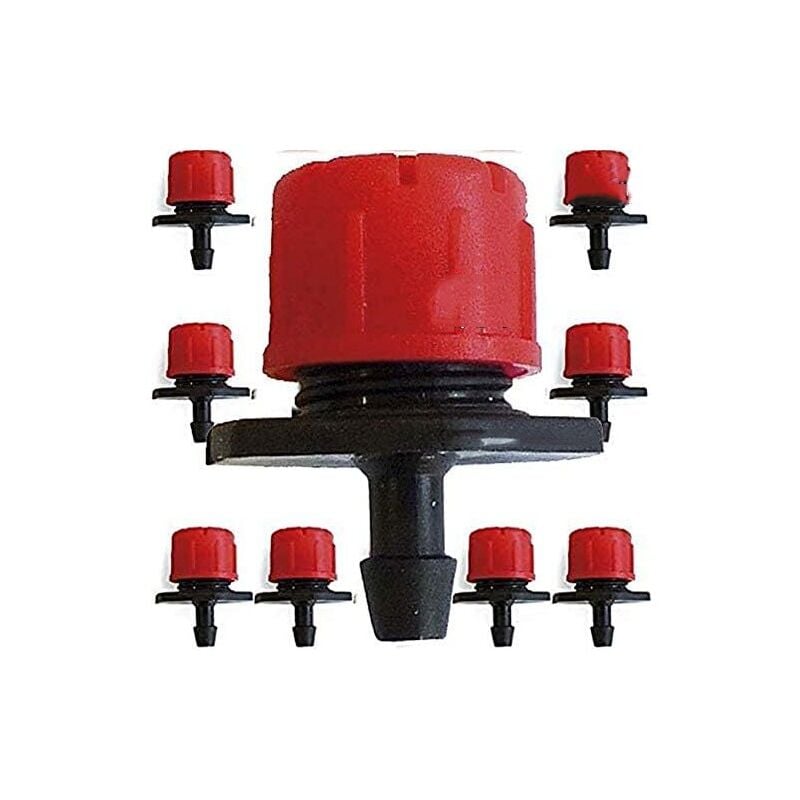 

Suinga - Gotero rojo regulable 0 a 70 litros/hora. 500 unidades