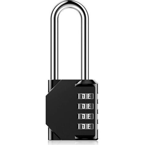 Gotrays – Cadenas à combinaison 4 chiffres – Corps en alliage de zinc – Manilles en acier trempé – Résistant aux intempéries et à la rouille