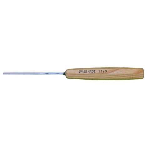 Gouge droite très creuse 3 mm - Manche bois - EMILE PEYRON - 16113