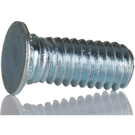 Goujon autosertissable RS PRO Acier Galvanisé et passivé, M4, longueur: 8mm ( Prix pour Sachet de 50 )
