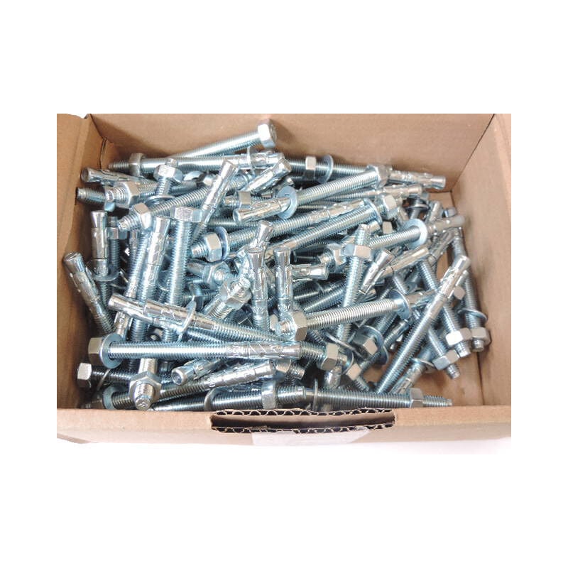 Boite de 100 goujons d'ancrage ø 8x90mm acier zingué pour fixation lourde en paroi pleine RAM