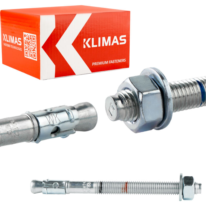 Klimas - Ancrages en acier express LE-ZN-12145