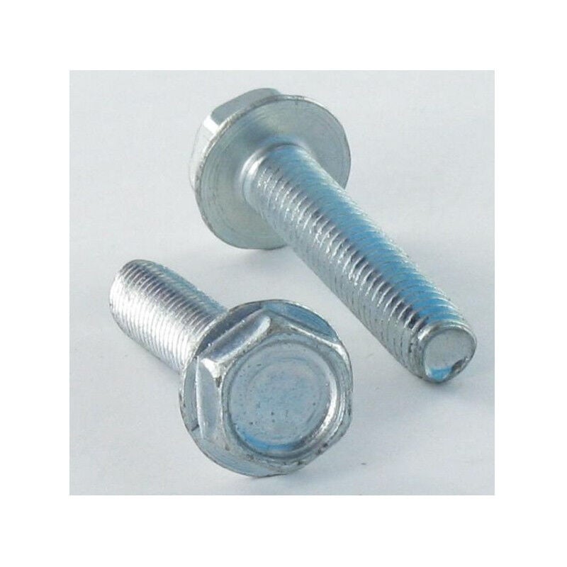 Vis autotaraudeuse Tête hexagonale th Embase collerette Lisse 8X40 Acier zingué-125 pièces
