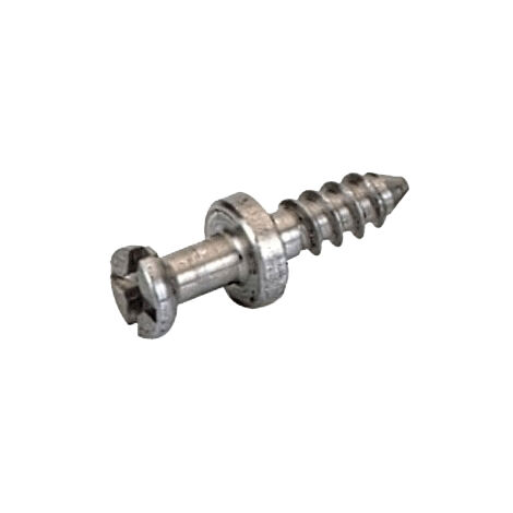 Goujons à visser du 261 - Profondeur perçage : 11,5 mm - Diamètre perçage : 3 mm - Matériau : Acier - Décor : Zingué - HETTICH