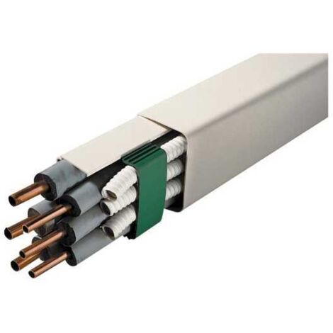 Goulotte PVC résistante aux UV 140mm – Longueur 2m pour passage tubes – Protection contre les éléments extérieurs – Artiplastic