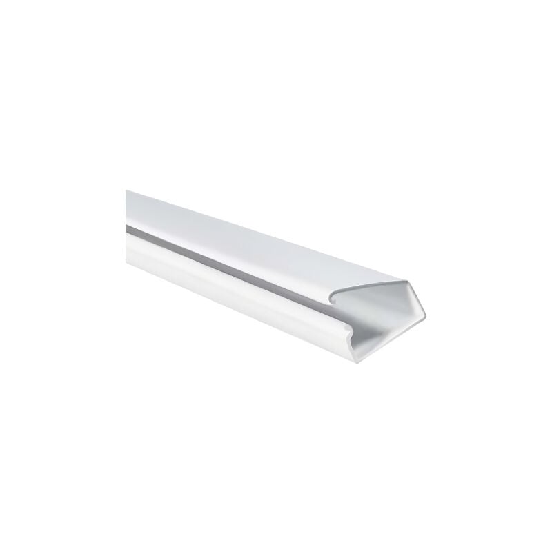 Goulotte 17 x 17 mm Pour câbles électriques - 2m - Blanc First Plast