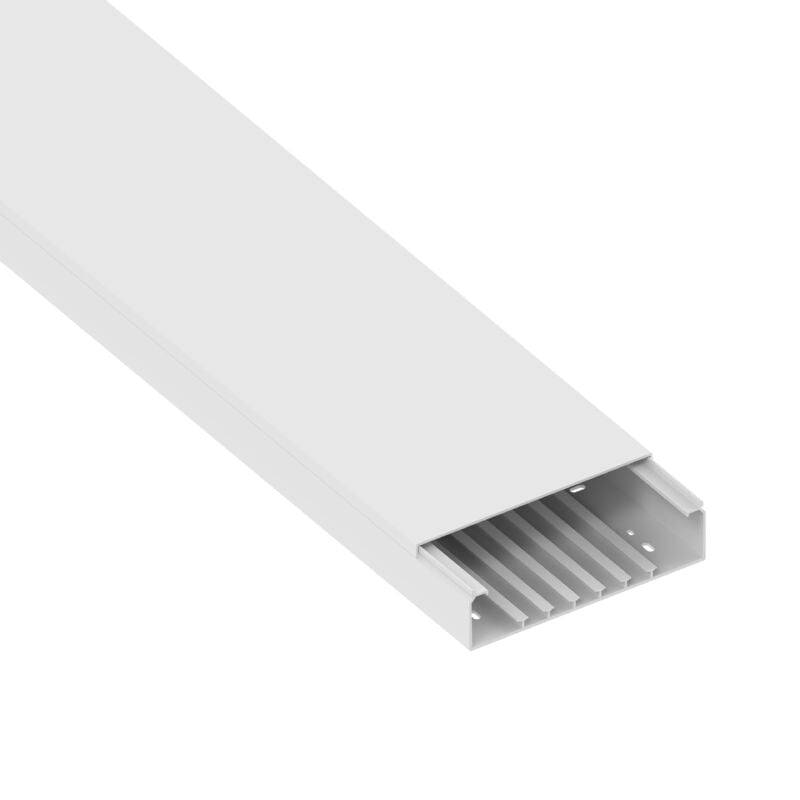Goulotte électrique 60 x 230 préperforée blanche - Longueur 1,30m - GGK