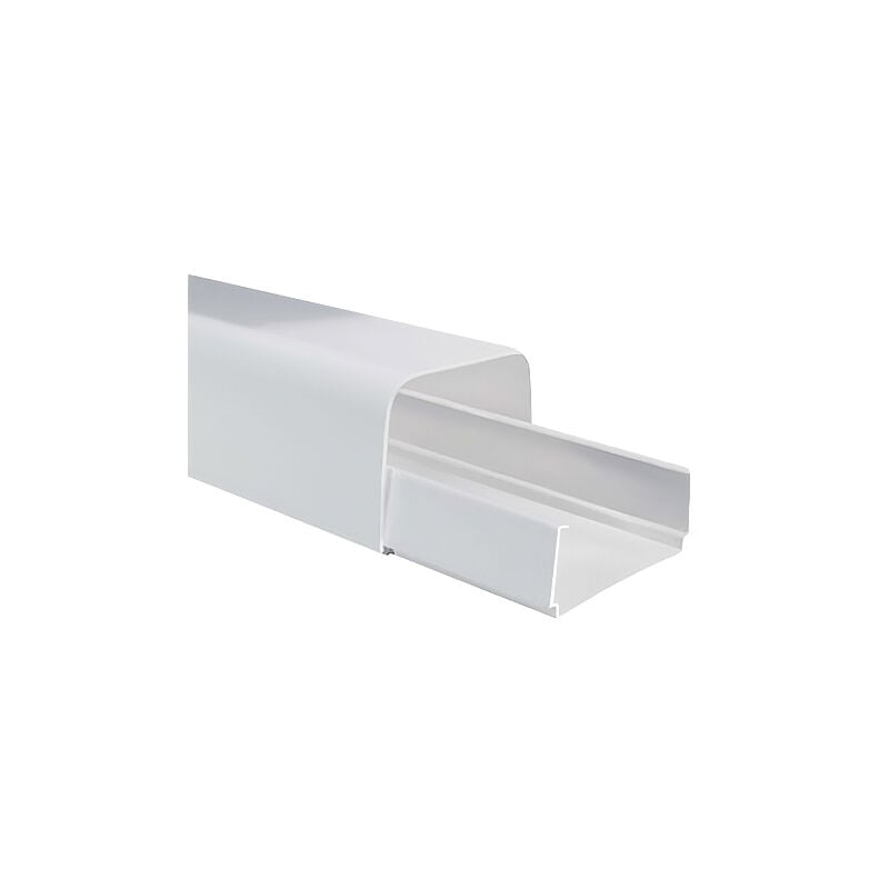 Goulotte 65 x 50 mm - Clipsage à la base - 2m - Blanc First Plast