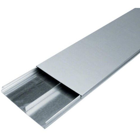 Goulotte acier 2 compartiments 28mm x 240mm pour sol béton HAGER UK240282