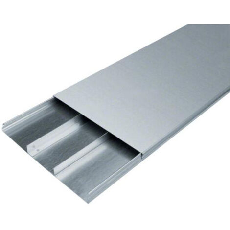 Goulotte acier 3 compartiments 28mm x 340mm pour sol béton HAGER UK340283