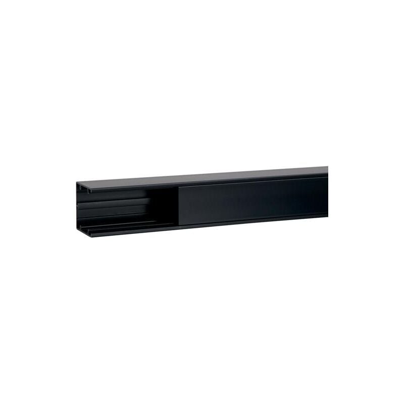 Goulotte appareillable queraz enclipsage direct h 54mm x p 54mm L200mm pvc noire Hager GBD5005009011