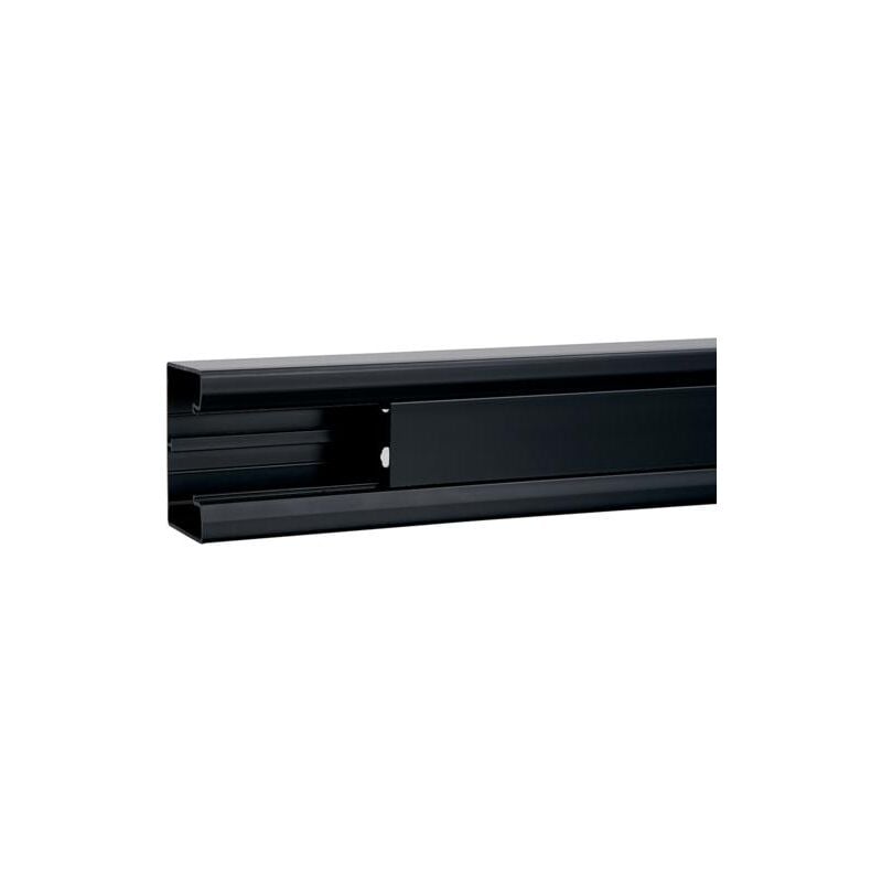 Goulotte appareillable queraz enclipsage direct h 85mm x p 56mm L200mm pvc noire Hager GBD5008509011