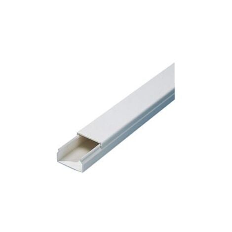 Goulotte électrique blanc 30x30mm (au mètre) à couvercle Liféa HAGER