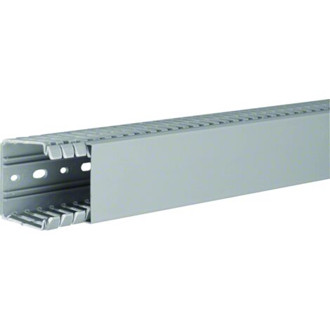 Goulotte de câblage complète BA7 prof 60mm l 60mm RAL 7030 gris (au metre) HAGER BA760060