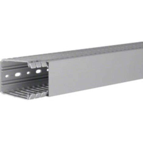 Goulotte de câblage Hager BA780060 (L x l x h) 2000 x 60 x 80 mm 1 pc(s) gris roche