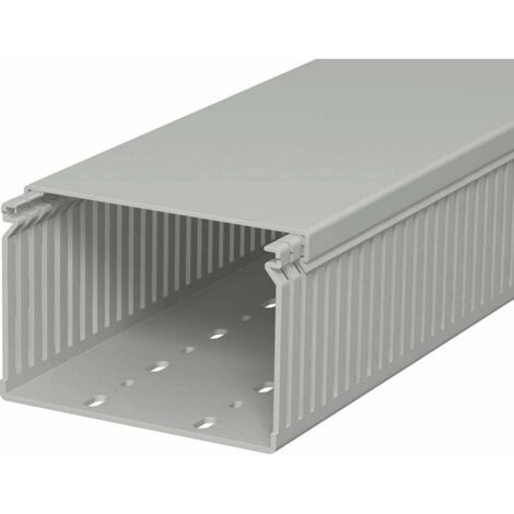 Goulotte de câblage obo bettermann gris roche 2000x120 mm