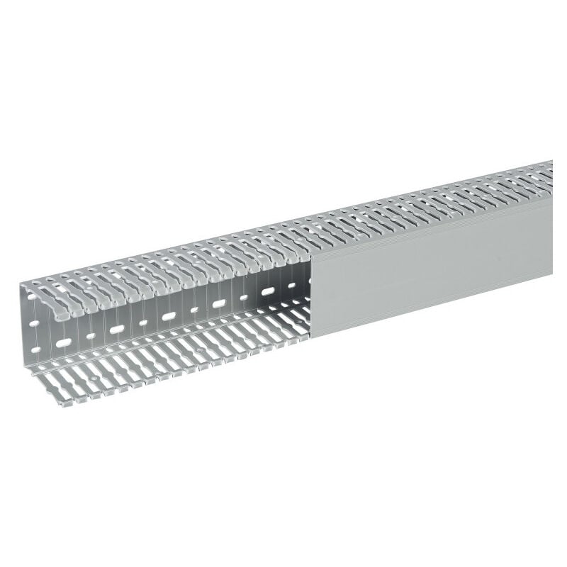 Goulotte de câblage Segma 80x80mm et longueur 2m livrée avec couvercle (21168)