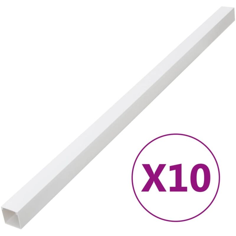 Vidaxl - Goulotte de câble 60x40 mm 10 m pvc