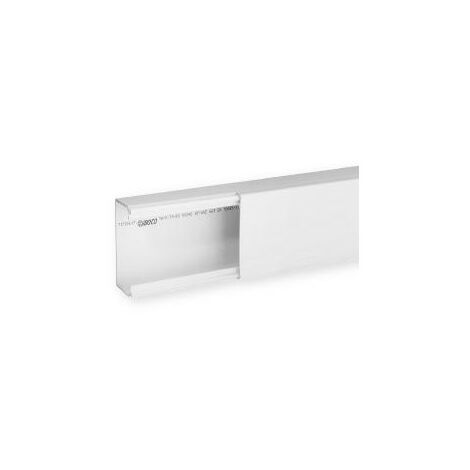 Goulotte de distribution non cloisonnable TA-E 80x40 1 compartiment blanche IBOCCO B00320