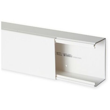 Goulotte de distribution TA-E 100x60mm - Barre de 2m - 1 compartiment - Blanc