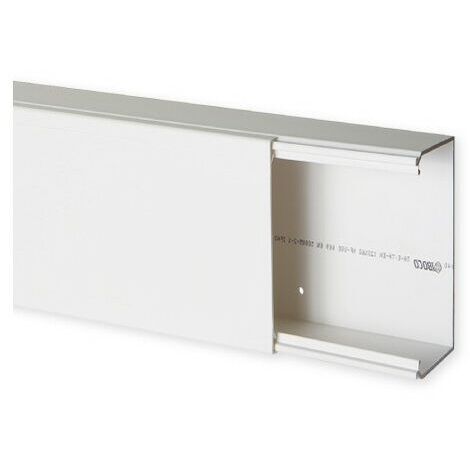 Goulotte de distribution TA-E 120x60mm - Barre de 2m - 1 compartiment - Blanc